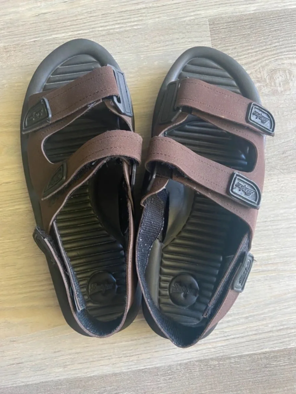 Surfos Men's Brown Adjustable Strap Sport Sandals Comfort Shoes Size 11